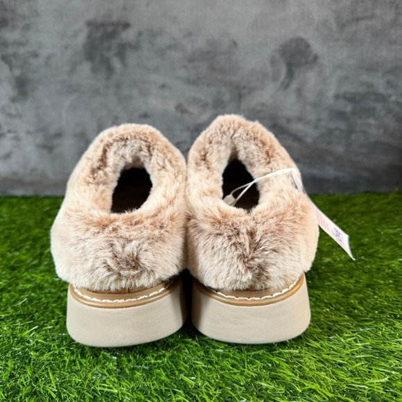 Skechers Bobs Keepsakes Lite Cozy Blend Chestnut Faux Fur Clog Slippers Womens 6 - Picture 6 of 13